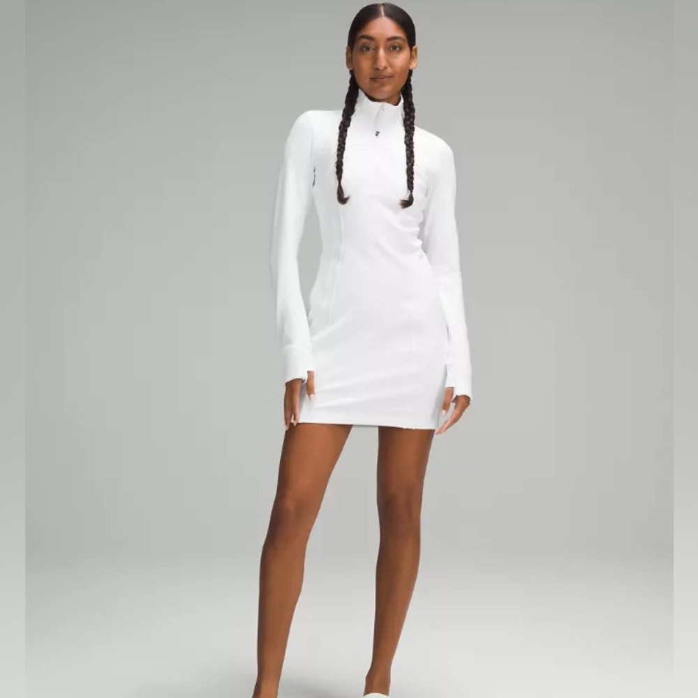 Lululemon Define Long Sleeve Dress Luon Size 4 White